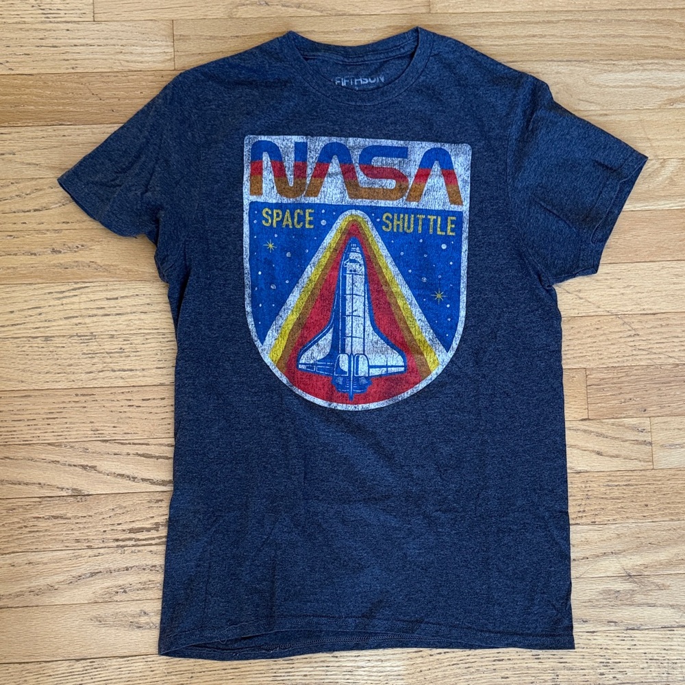 NASA Space Shuttle Kids T-Shirt - Grey